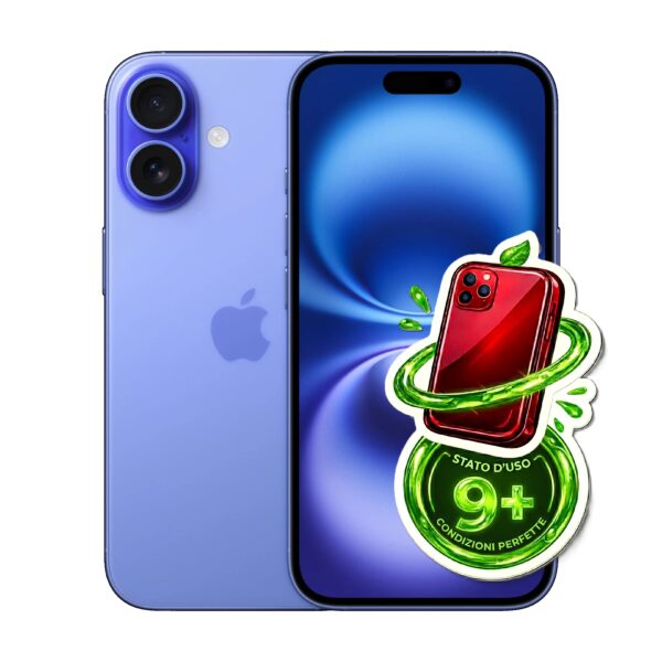 APPLE iPhone 16 128GB - Batteria 100% Azzurro