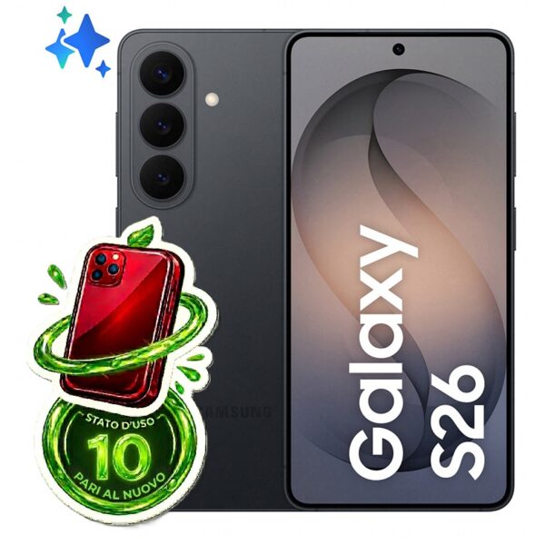SAMSUNG Galaxy S26 (12-256GB) - 56 Cicli di Carica -  Black