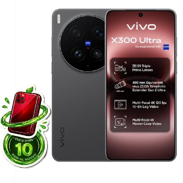 VIVO X300 Ultra (16-1TB) 59 Cicli di Carica - Black