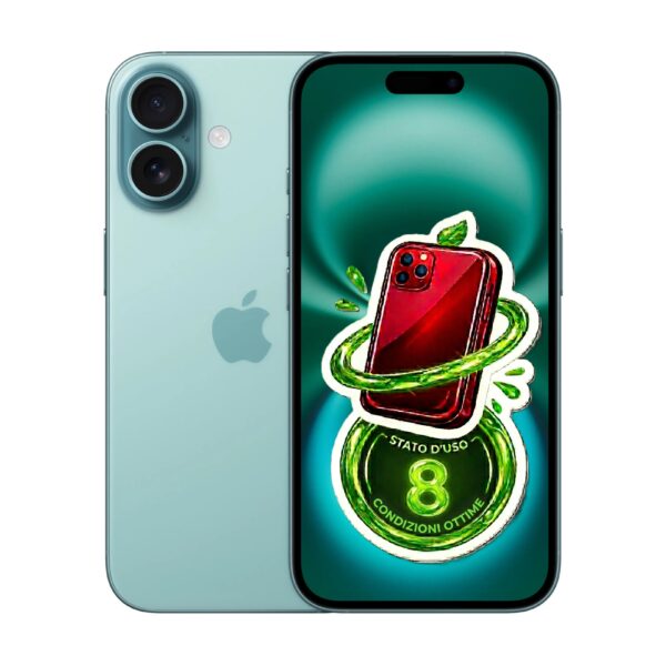 APPLE iPhone 16 256GB - Batteria 86% -  Verde