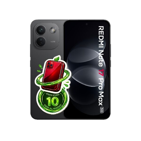 Xiaomi Redmi Note 17 Pro Max (8-256) 13 Cicli di Carica - Black