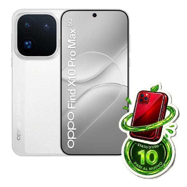 Oppo x10 Pro Max (12-512)+ Kit Teleconverter - 1 Ciclo Carica - Bianco