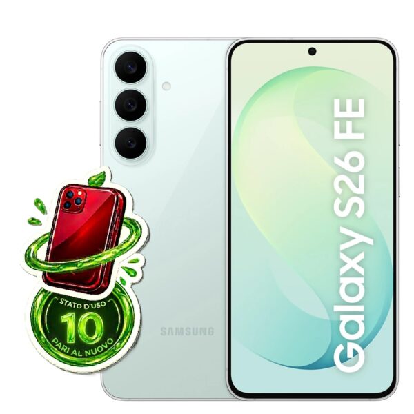Samsung s26 FE 256 Gb Pistacchio 7 Cicli di carica